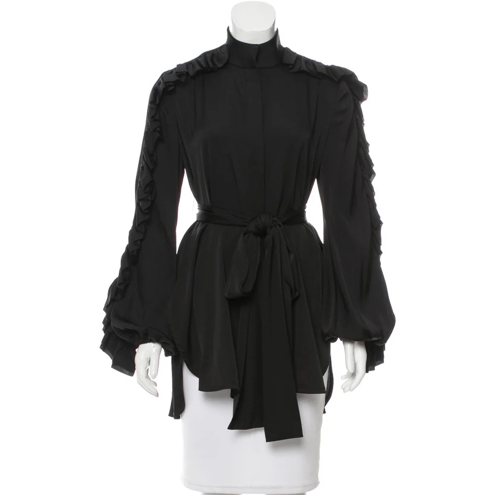 π HOST PICK πΈ Ellery Silk Long Sleeve Button-Up Blouse - Picture 1 of 3